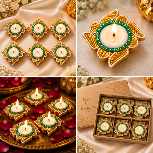 Decorative Diya Set