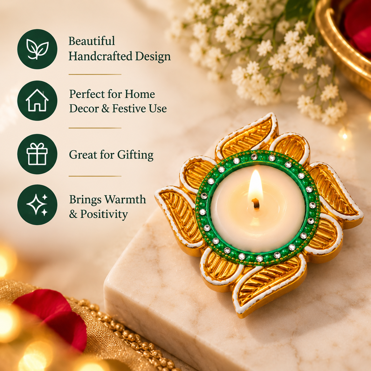 Decorative Diya Set